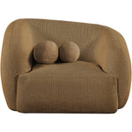 Elowen Fabric Upholstered Chair in Brown