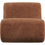 Akira Fabric Upholstered Accent Chair in Cognac