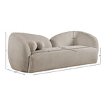 Elowen 91" Fabric Upholstered Sofa in Beige