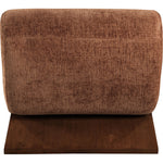 Akira Fabric Upholstered Accent Chair in Cognac