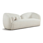Elowen 91" Fabric Upholstered Sofa in Cream