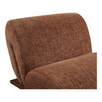 Akira Fabric Upholstered Accent Chair in Cognac