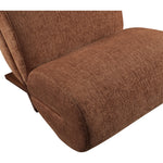 Akira Fabric Upholstered Accent Chair in Cognac