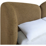 Elowen Chenille Fabric Upholstered Queen Bed in Brown
