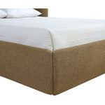 Elowen Chenille Fabric Upholstered Queen Bed in Brown
