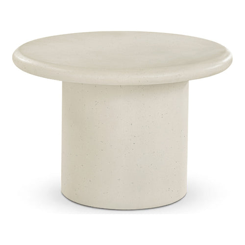 Emara Concrete And Fiberglass Indoor / Outdoor Coffee Table in Cream