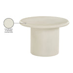 Emara Concrete And Fiberglass Indoor / Outdoor Coffee Table in Cream