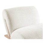 Akira Fabric Upholstered Accent Chair in Cream