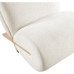Akira Fabric Upholstered Accent Chair in Cream