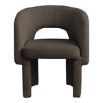 Emmet Boucle Fabric Upholstered Dining / Accent Chair in Brown
