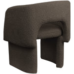 Emmet Boucle Fabric Upholstered Dining / Accent Chair in Brown