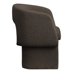 Emmet Boucle Fabric Upholstered Dining / Accent Chair in Brown