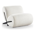 Akira Fabric Upholstered Accent Chair in Cream