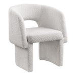 Emmet Boucle Fabric Upholstered Dining / Accent Chair in Cream