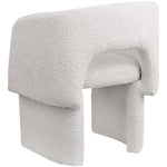 Emmet Boucle Fabric Upholstered Dining / Accent Chair in Cream