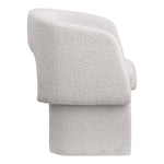 Emmet Boucle Fabric Upholstered Dining / Accent Chair in Cream