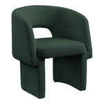 Emmet Boucle Fabric Upholstered Dining / Accent Chair in Green