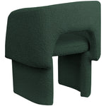 Emmet Boucle Fabric Upholstered Dining / Accent Chair in Green