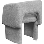 Emmet Boucle Fabric Upholstered Dining / Accent Chair in Grey