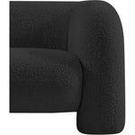 Emory Boucle Fabric Upholstered Chair in Black