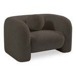 Emory Boucle Fabric Upholstered Chair in Brown