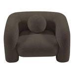 Emory Boucle Fabric Upholstered Chair in Brown