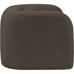 Emory Boucle Fabric Upholstered Chair in Brown