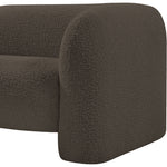 Emory Boucle Fabric Upholstered Chair in Brown