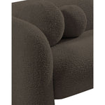 Emory Boucle Fabric Upholstered Chair in Brown