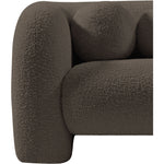 Emory Boucle Fabric Upholstered Chair in Brown