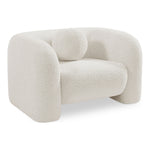 Emory Boucle Fabric Upholstered Chair in Cream