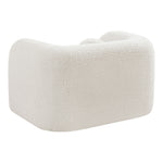 Emory Boucle Fabric Upholstered Chair in Cream