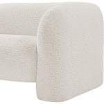 Emory Boucle Fabric Upholstered Chair in Cream