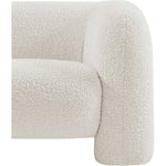Emory Boucle Fabric Upholstered Chair in Cream