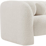 Emory Boucle Fabric Upholstered Chair in Cream