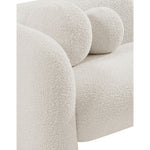 Emory Boucle Fabric Upholstered Chair in Cream