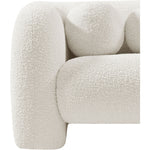 Emory Boucle Fabric Upholstered Chair in Cream