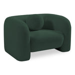 Emory Boucle Fabric Upholstered Chair in Green