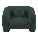Emory Boucle Fabric Upholstered Chair in Green