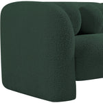 Emory Boucle Fabric Upholstered Chair in Green
