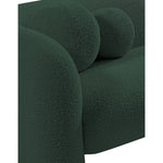 Emory Boucle Fabric Upholstered Chair in Green