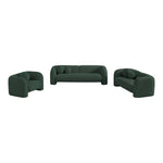 Emory Boucle Fabric Upholstered Chair in Green