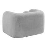 Emory Boucle Fabric Upholstered Chair in Grey