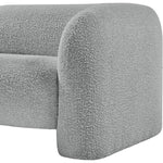 Emory Boucle Fabric Upholstered Chair in Grey