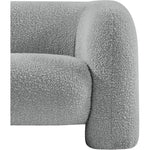 Emory Boucle Fabric Upholstered Chair in Grey
