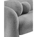 Emory Boucle Fabric Upholstered Chair in Grey