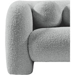 Emory Boucle Fabric Upholstered Chair in Grey