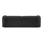 Emory 89" Boucle Fabric Upholstered Sofa in Black