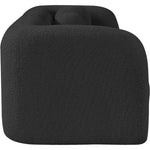 Emory 89" Boucle Fabric Upholstered Sofa in Black