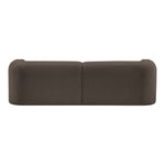 Emory 89" Boucle Fabric Upholstered Sofa in Brown